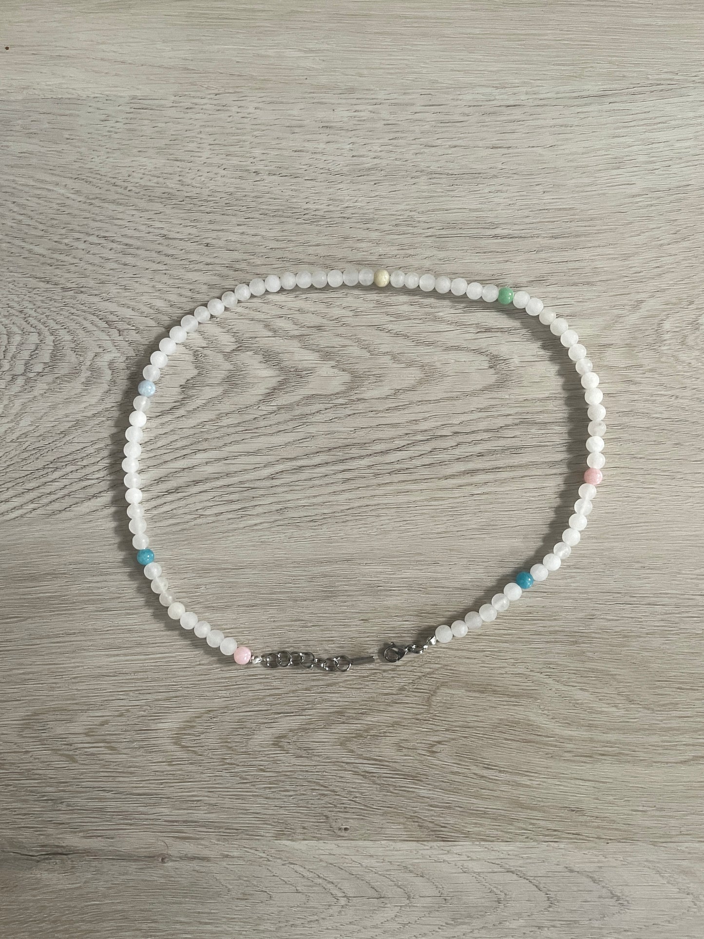 White Mix Pearl Chain