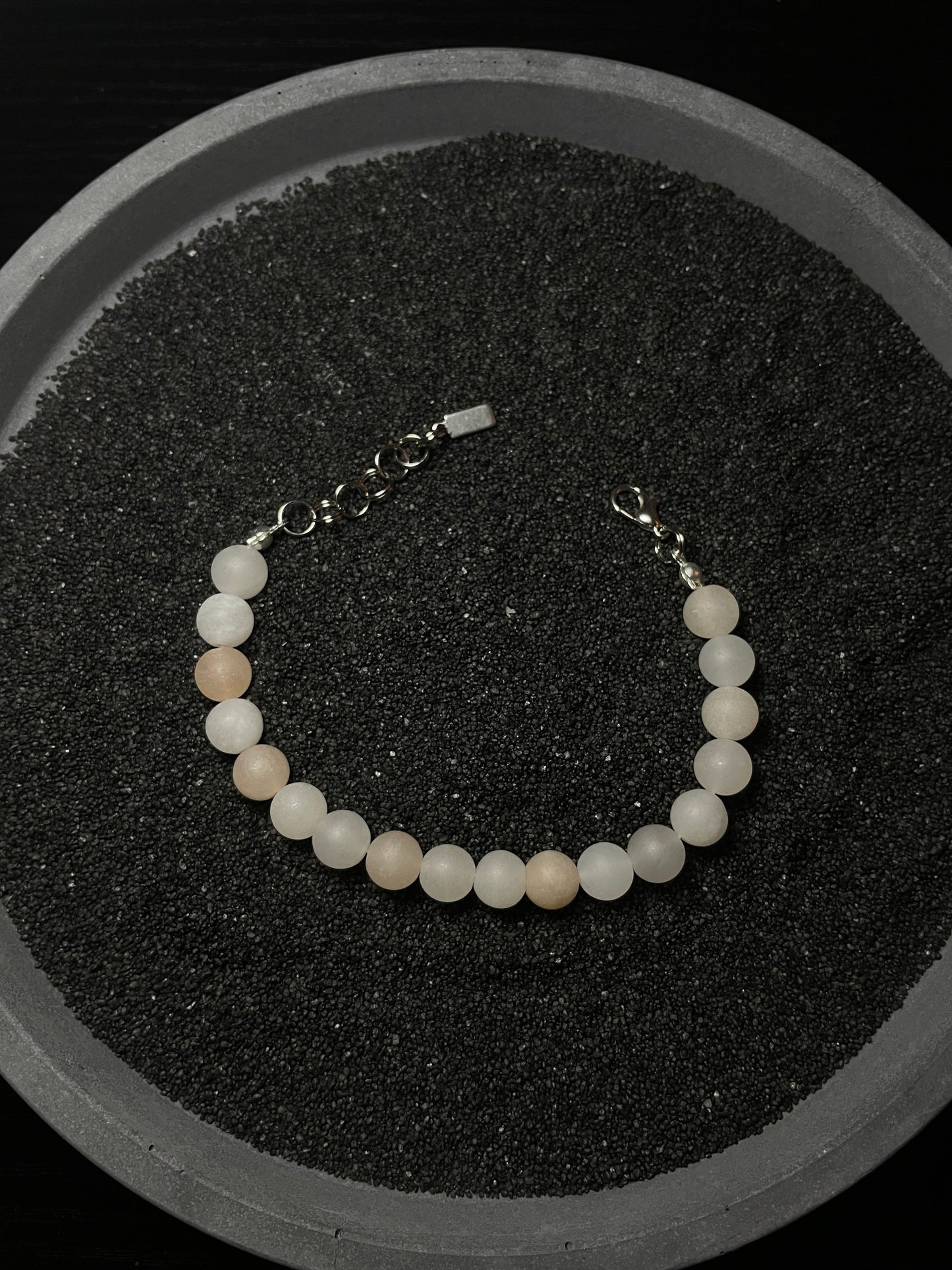 White Frosted with Mix Pearl Bracelet
